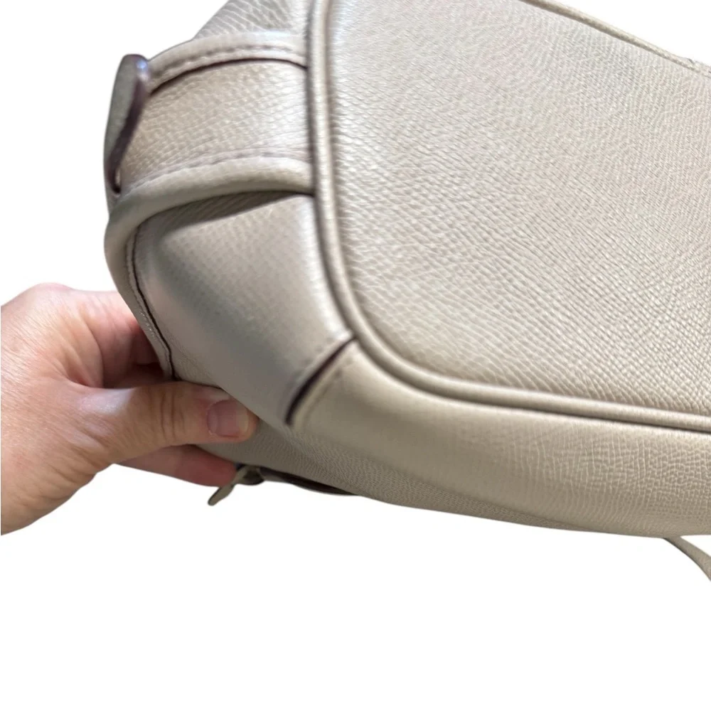 COACH Prince Street‎ Satchel Gray Leather Gold hardware/hangtag Shoulder/handbag